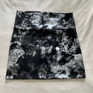 Silver and Black Bodycon Skirt
